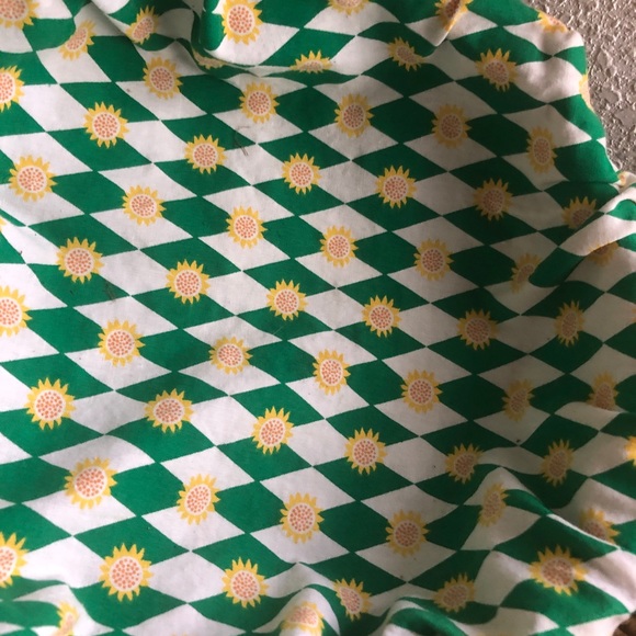 Groovy Vintage Green Sunflower Basket - Picture 9 of 13